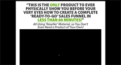 Desktop Screenshot of 60minutereseller.com